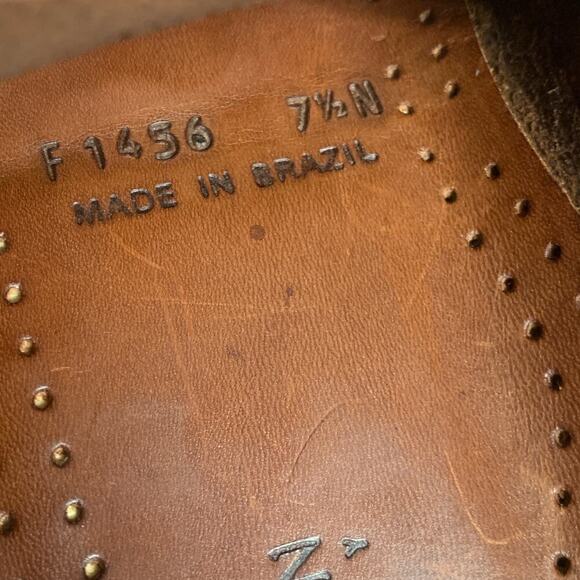 Vintage 90s Cole Haan Country Penny Loafers-Moc-Toe-Brown-Size 7.5N-Style F1456 - Picture 10 of 10